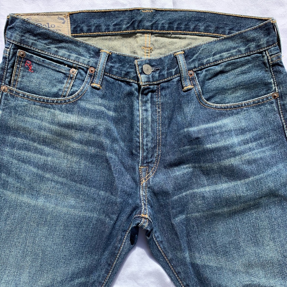 POLO RALPH LAUREN VARICK SLIM STRAIGHT JEANS 32x30